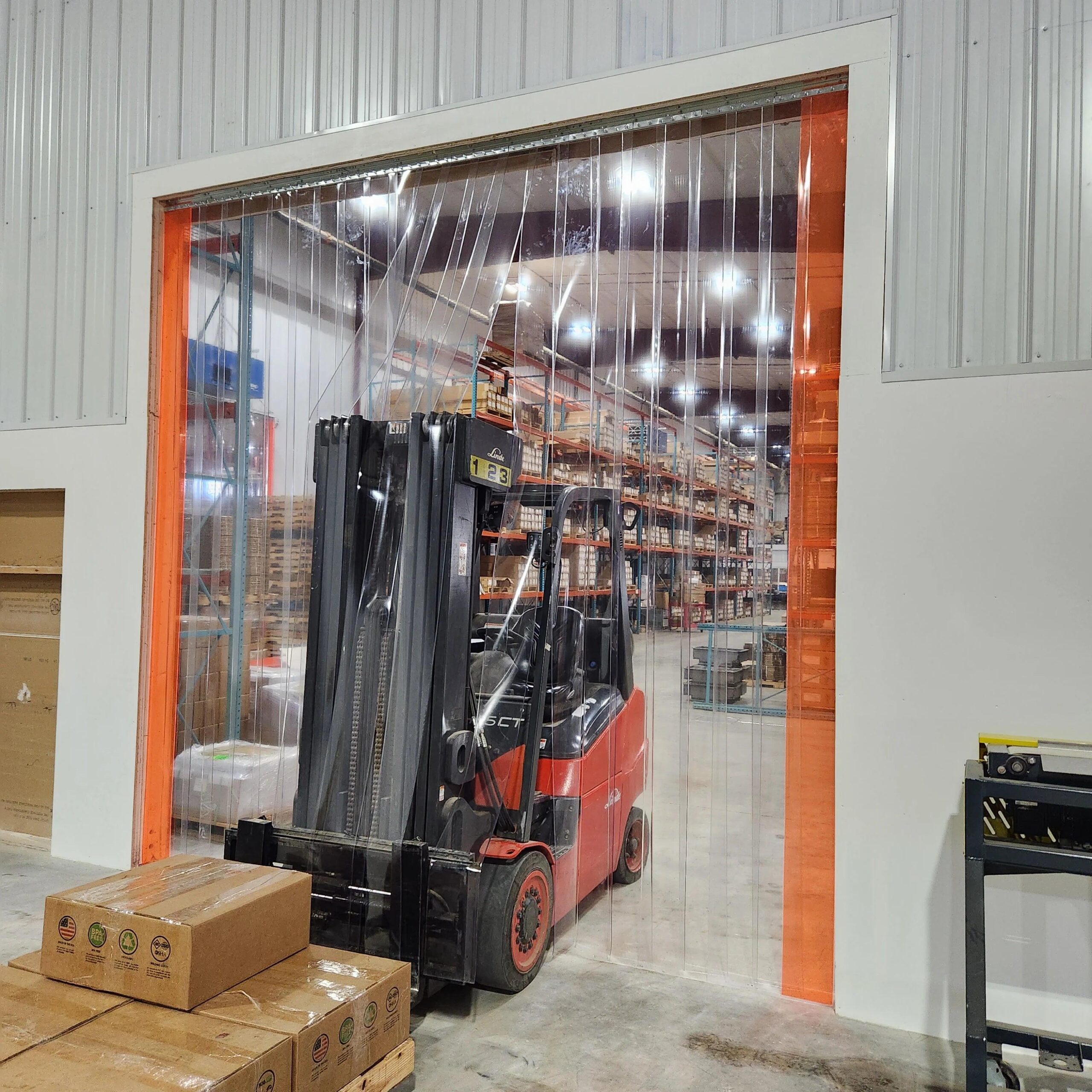 Double Ribbed PVC Strip Curtains